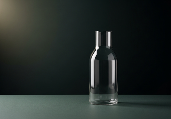 Elegant tall glass water vessel — Mile High Glass Pipes