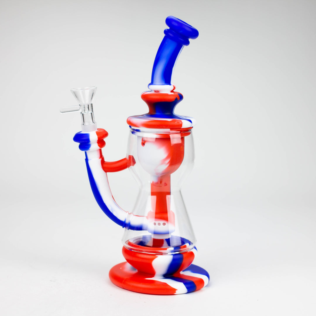 9.8" Silicone+Glass Water Pipes-Assorted_2