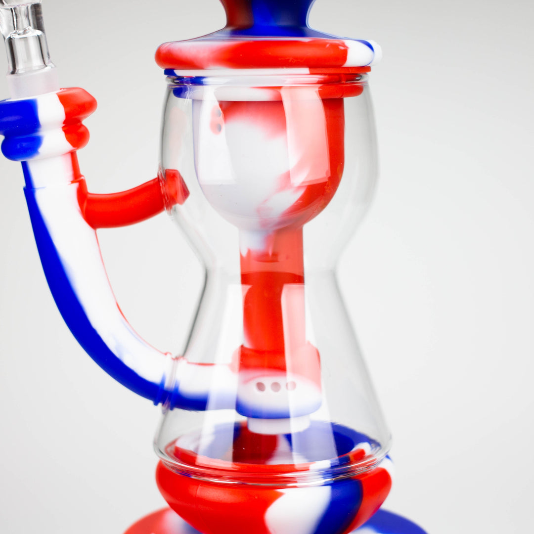 9.8" Silicone+Glass Water Pipes-Assorted_4