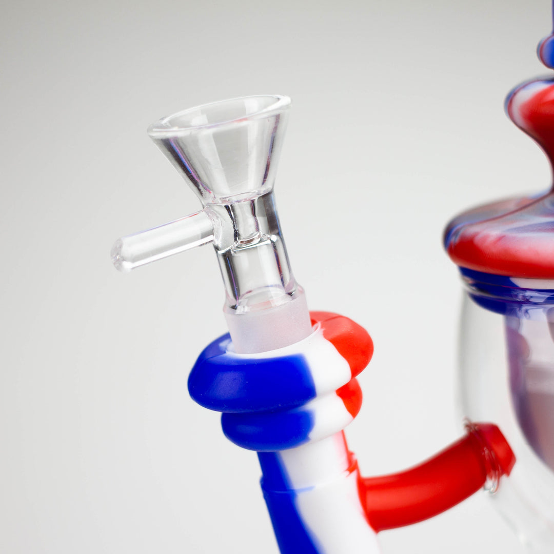 9.8" Silicone+Glass Water Pipes-Assorted_6