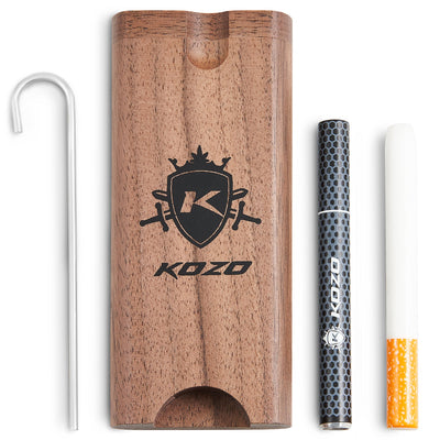 Kozo Wood Dugout with Integrated Cleaning Rod