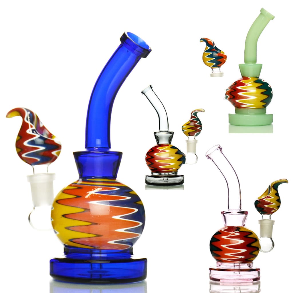 7’ Reversal Water Pipe With 14mm Male Bowl Reversal Art