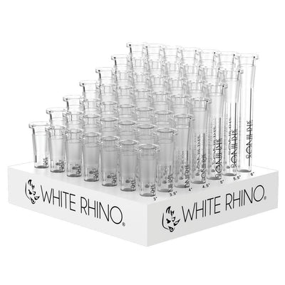 49-Piece White Rhino Assorted Glass Downstems
