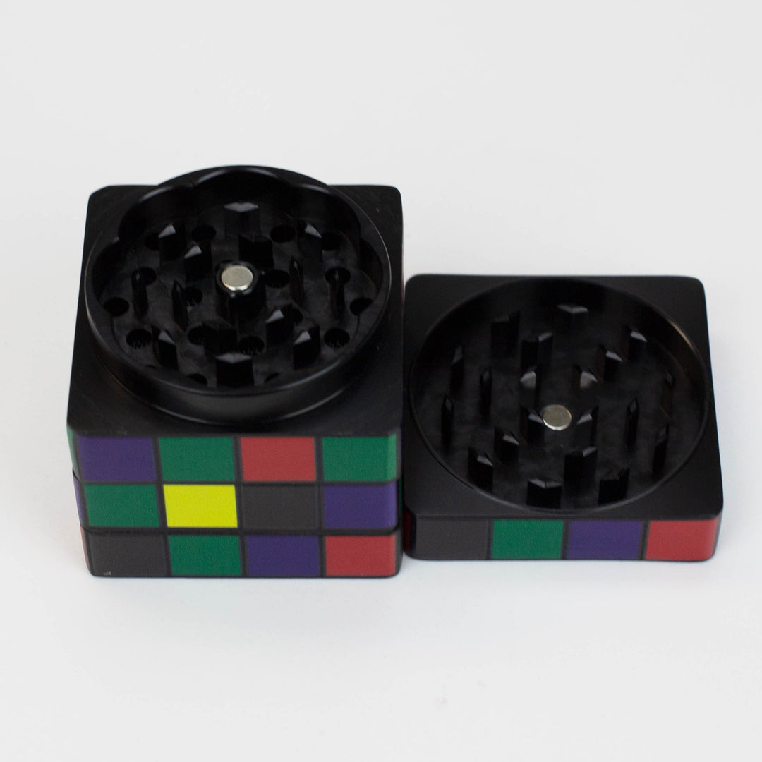 Infyniti aluminium color cube grinder 50x50 mm 4 parts_2