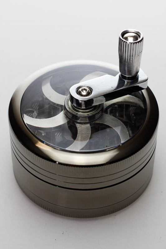 3 parts aluminum herb grinder with handle – MHGP