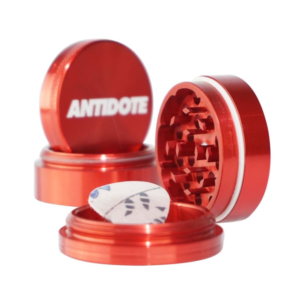 Antidote Grinders Red 4-piece Grinder 2.5’