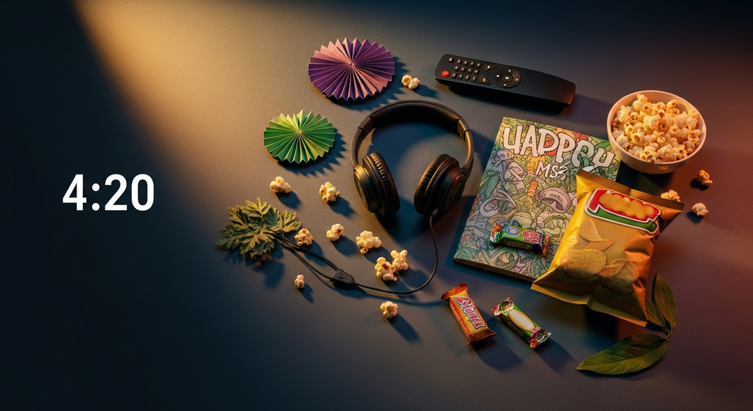 4:20 Ways To Celebrate 420 With Music, Movies, & Munchies — editorial hero image at Mile High Glass Pipes