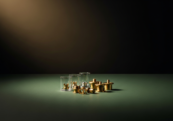 Glass and brass hardware components — Mile High Glass Pipes