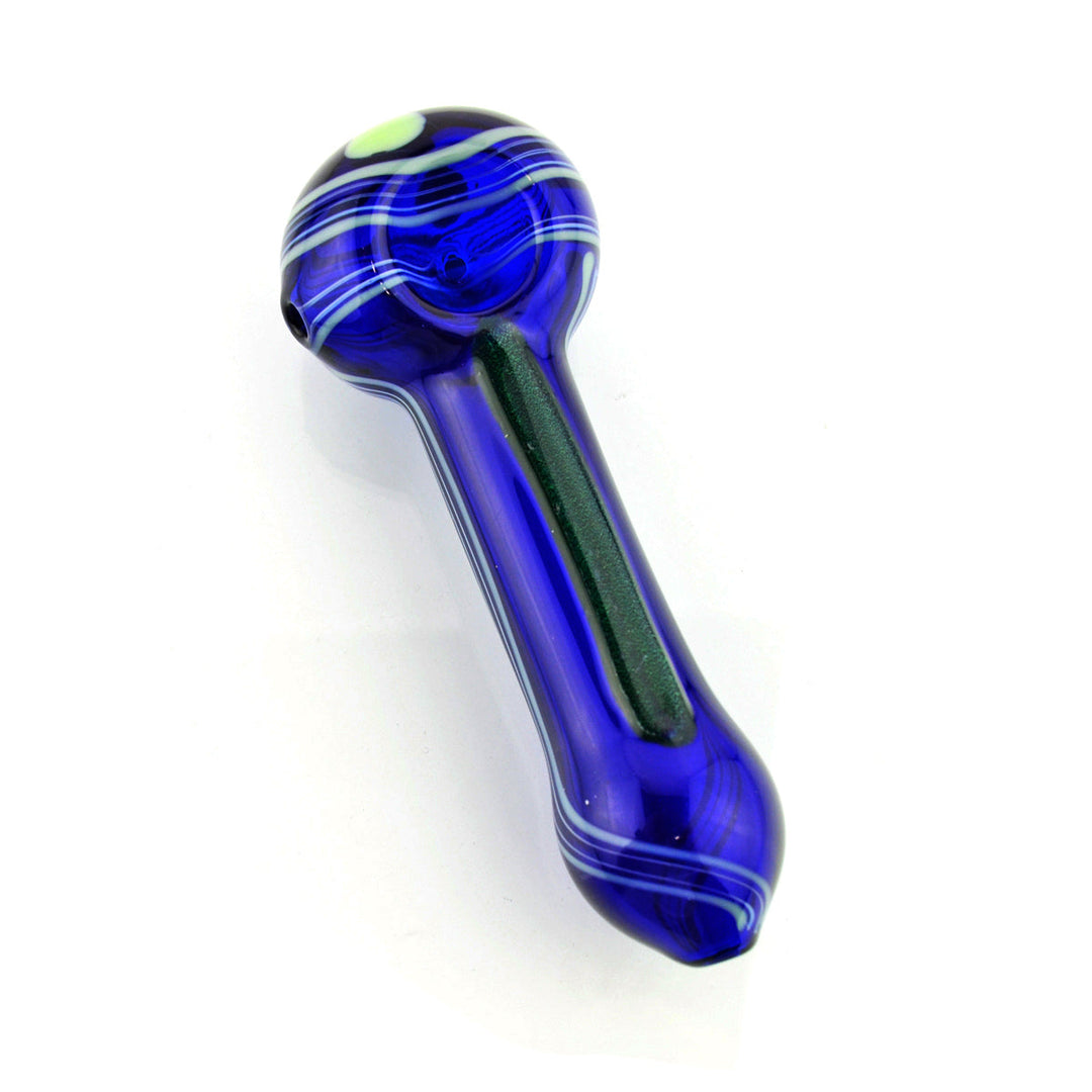 Compact 5-Inch Blue Dicro Spoon Hand Pipe
