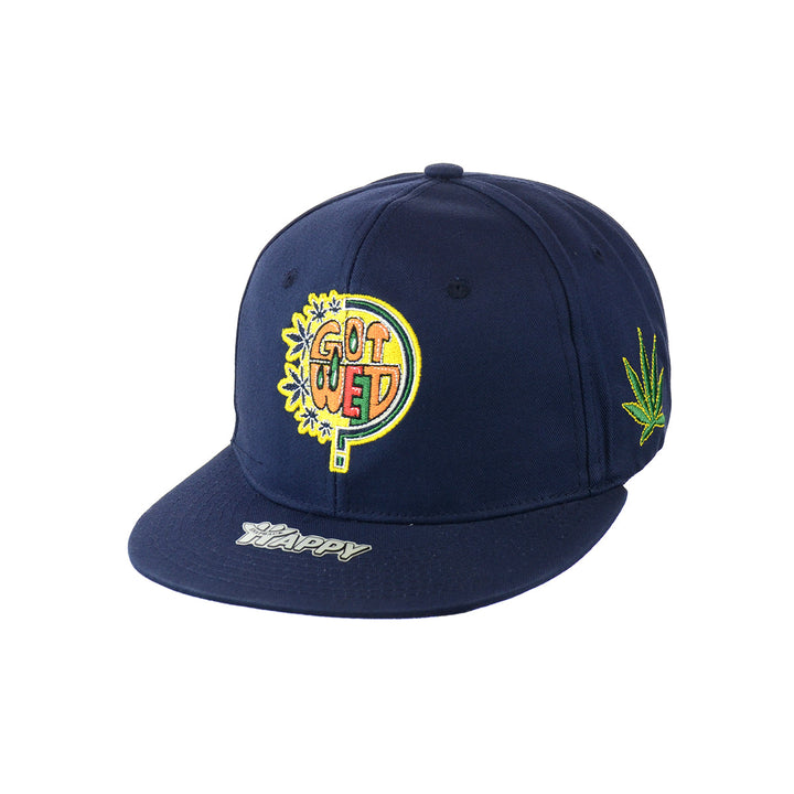 Bold Embroidered Cotton Snapback Cap