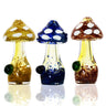 4 Inch Mushroom Frit Glass Spoon Pipe