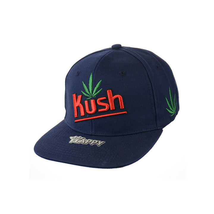 Embroidered Leaf Cotton Snapback Hat