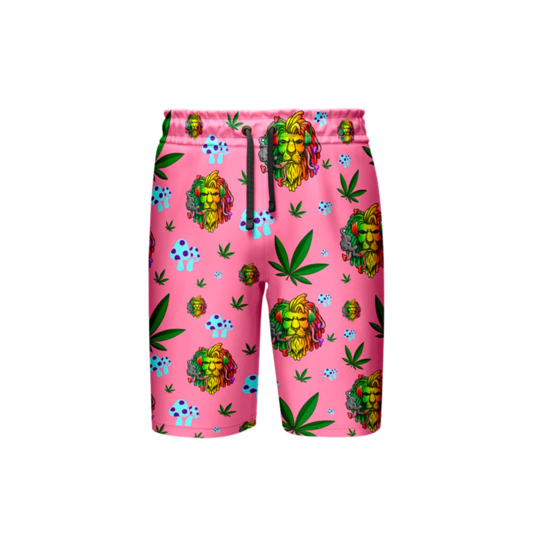 Pink Lion Leaf Comfort Shorts - 5 Size Pack