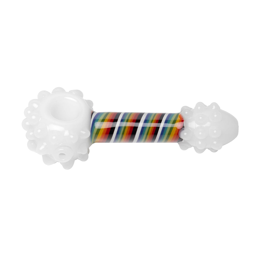 Vibrant Borosilicate Rainbow Hand Pipe
