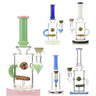10 Inch in Line Shower Water Pipe with 14mm Male Bowl - Pipe