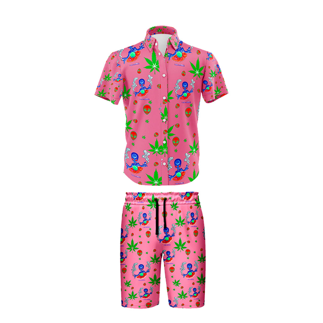 Pink Summer Shirt & Short Set - 5-Pack
