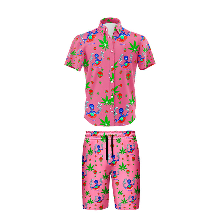 Pink Summer Shirt & Short Set - 5-Pack