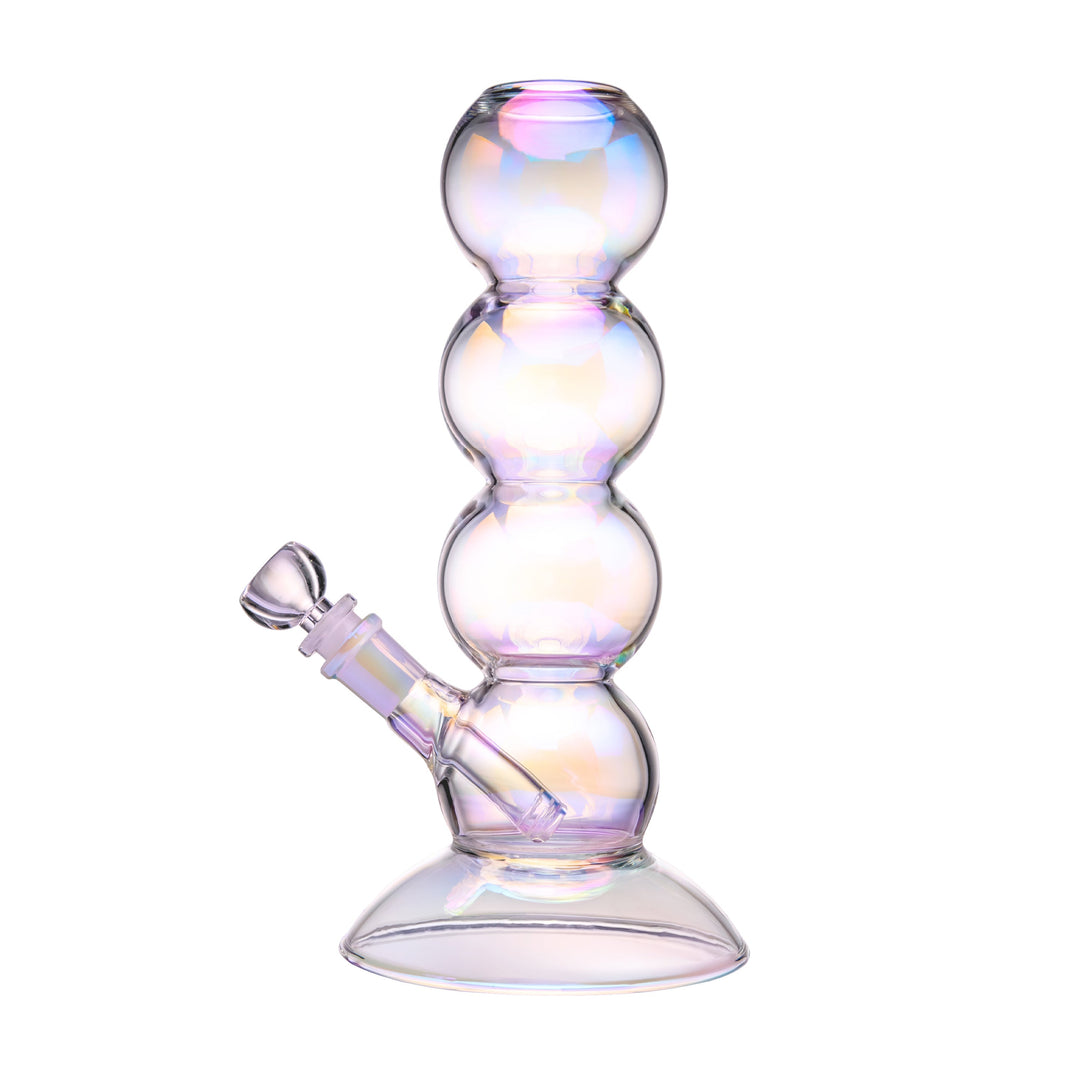Iridescent Bubble Stack Water Pipe