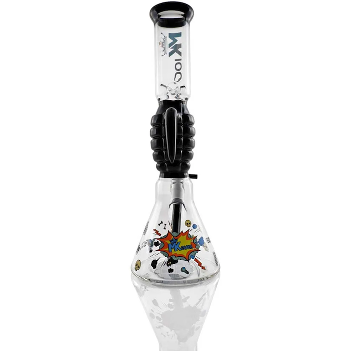 MK Glass 12-Inch Grenade Water Pipe