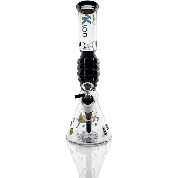 MK Glass 12-Inch Grenade Water Pipe