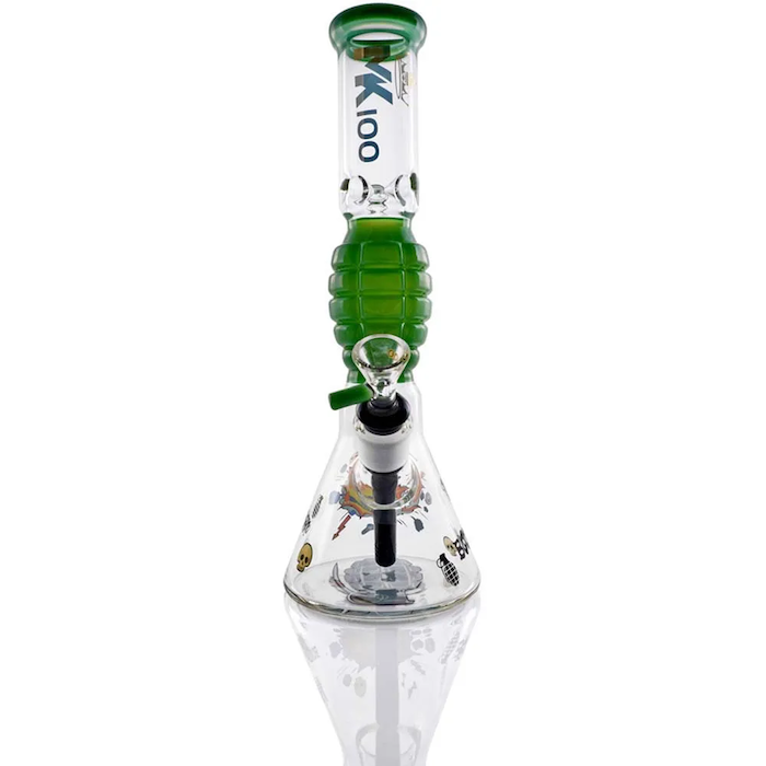 MK Glass 12-Inch Grenade Water Pipe