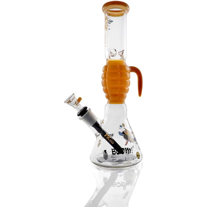 MK Glass 12-Inch Grenade Water Pipe