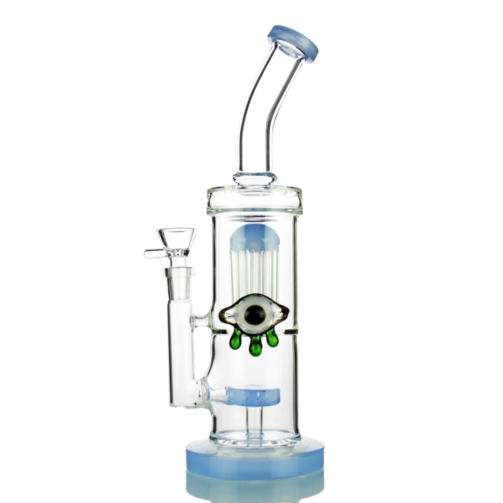 12" Slime Double Chamber Water Pipe With 14mm Male Bowl