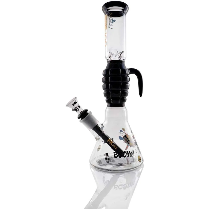 MK Glass 12-Inch Grenade Water Pipe