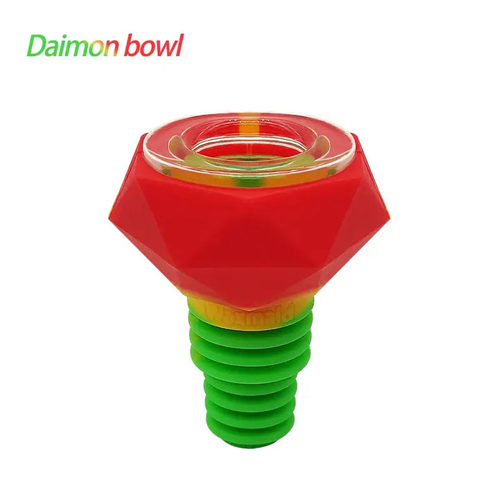 Waxmaid Diamond Silicone Glass Bowl for 14-18mm Joints