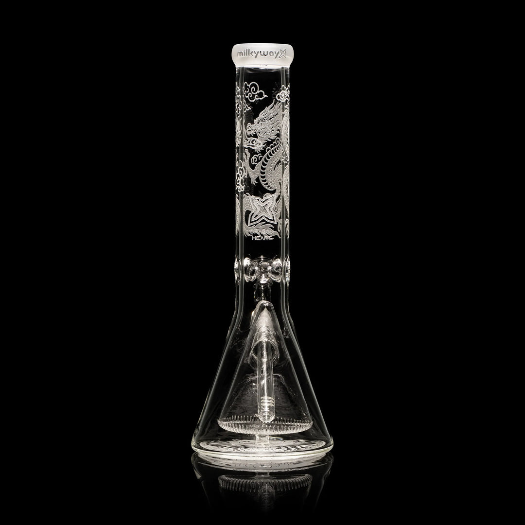 XL 14-inch Dragon Heart Collins Perc Beaker Bong