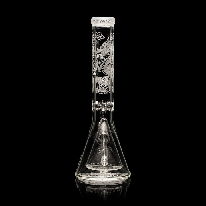XL 14-inch Dragon Heart Collins Perc Beaker Bong