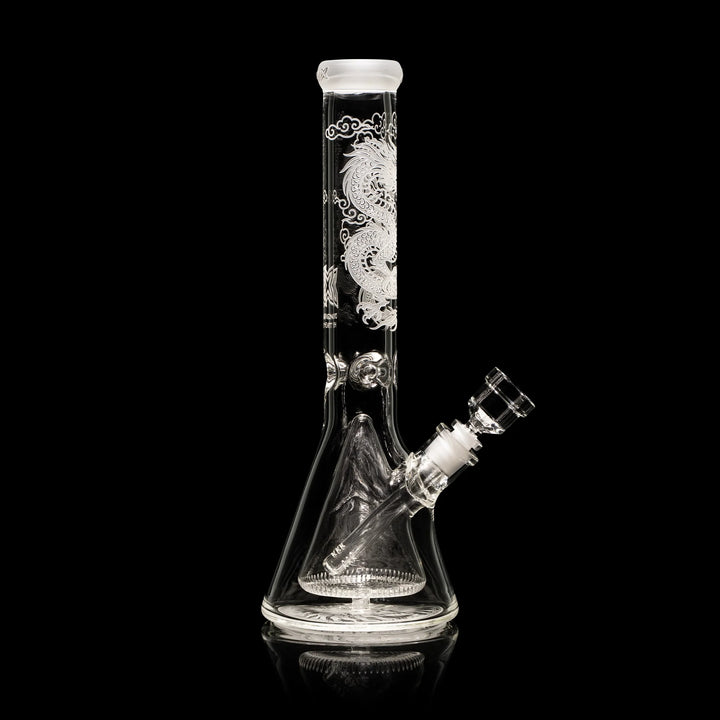 XL 14-inch Dragon Heart Collins Perc Beaker Bong