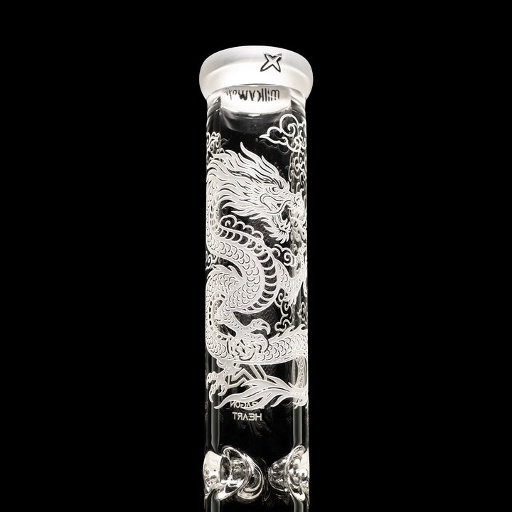 XL 14-inch Dragon Heart Collins Perc Beaker Bong