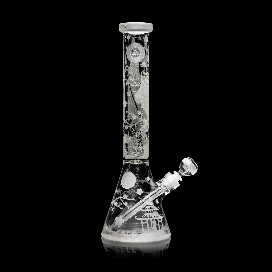 16" Femme Samurai Clear Beaker Bong