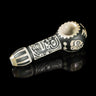 Maya Face Black Frit Color Glass Hand Pipe