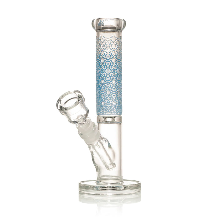 Functional 10" Straight Tube Glass Water Pipe