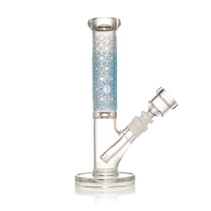 Functional 10" Straight Tube Glass Water Pipe