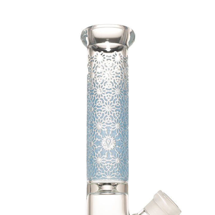 Functional 10" Straight Tube Glass Water Pipe
