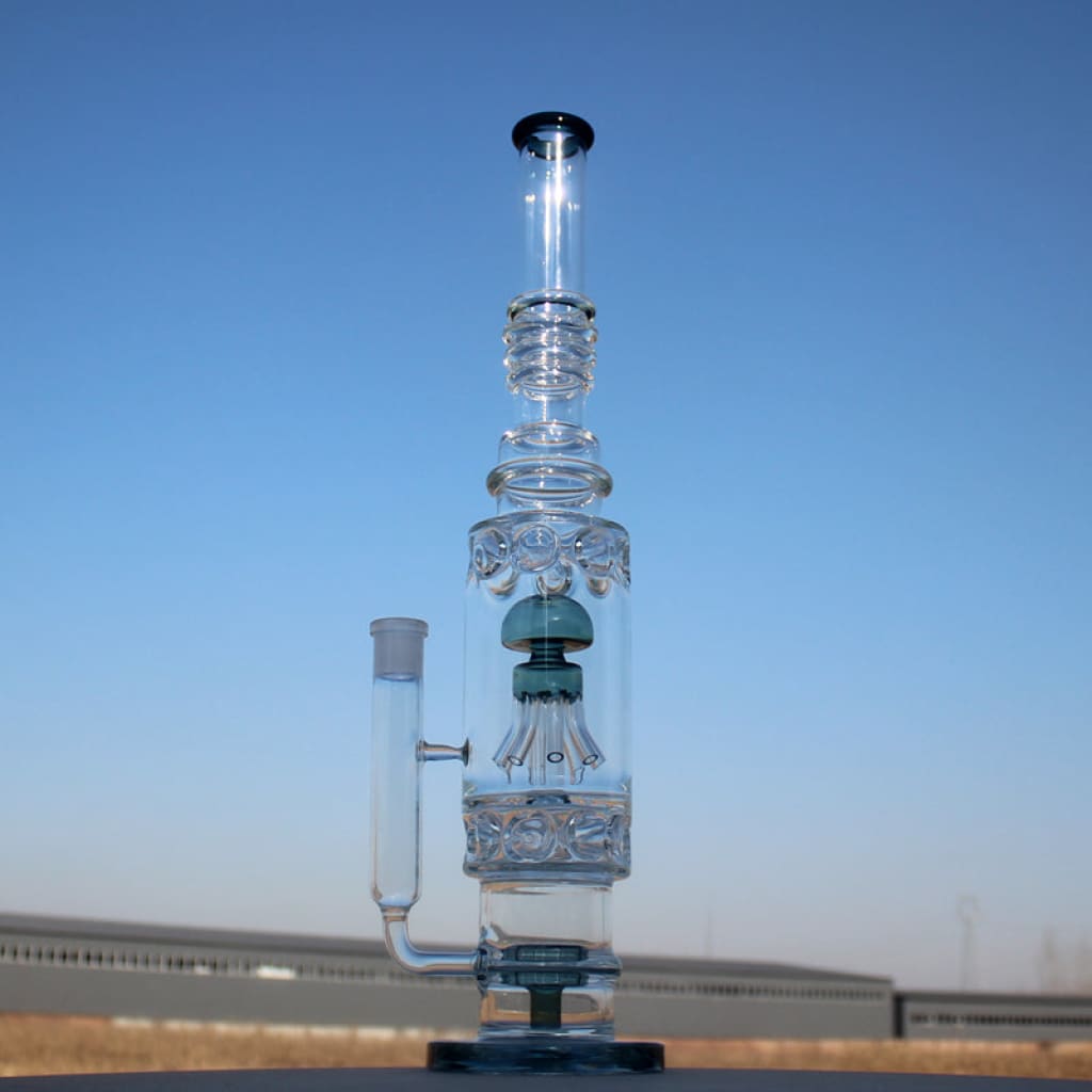 19.5’ Jellyfish Sprinkler & Matrix Perc Glass Water Pipe