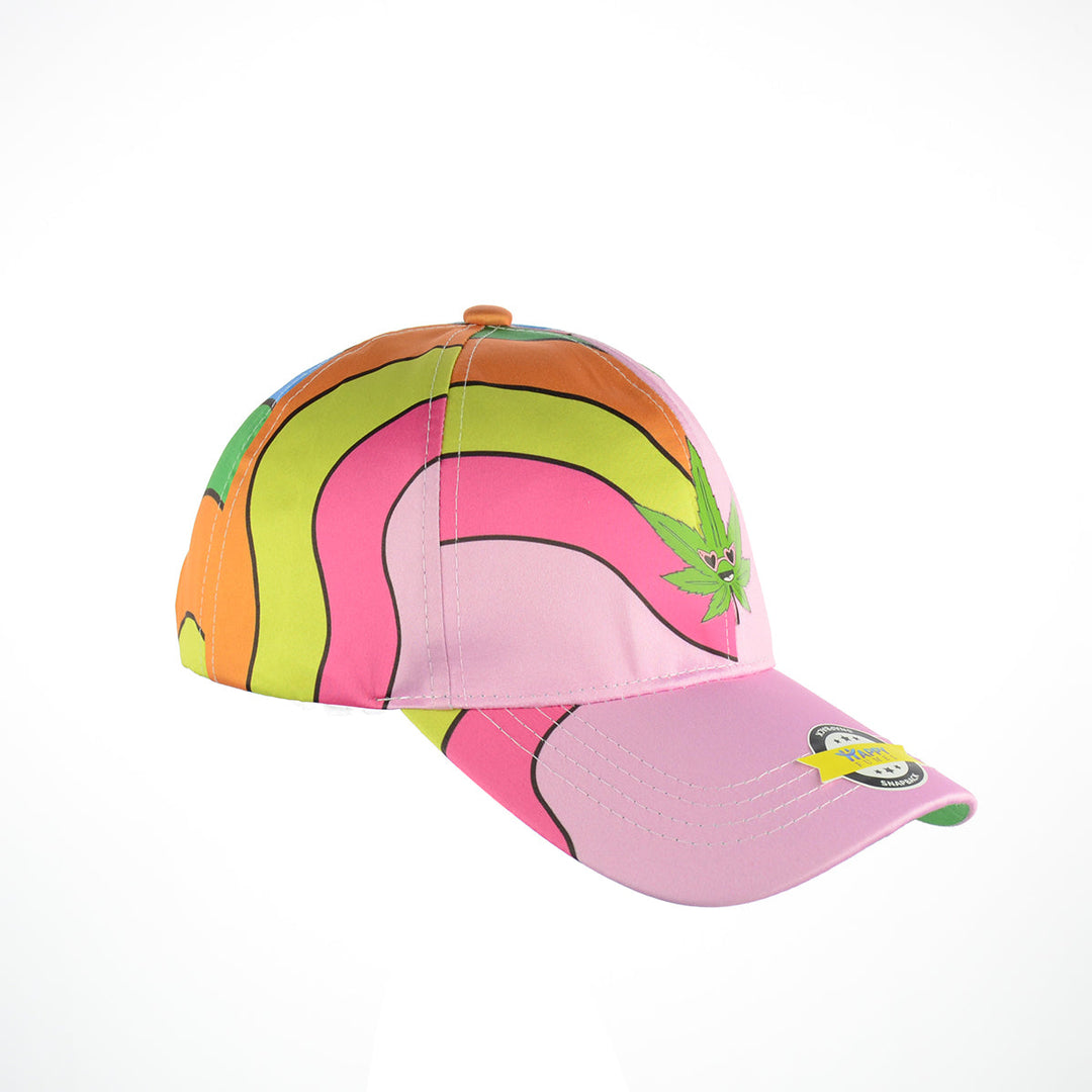 Rainbow Leaf Design Baseball Cap