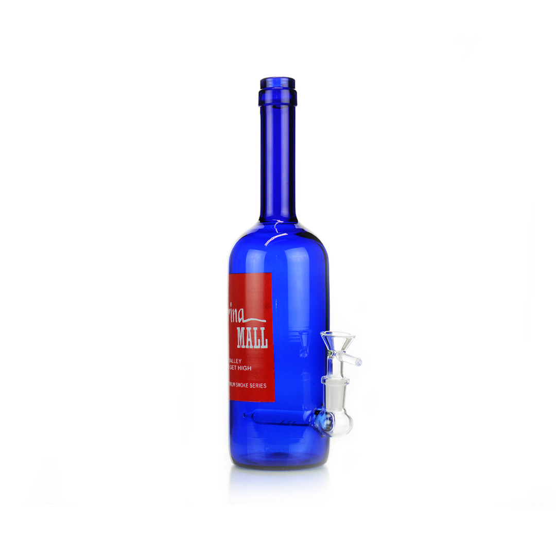12in Wine Bottle Bong with 14mm Male Bowl