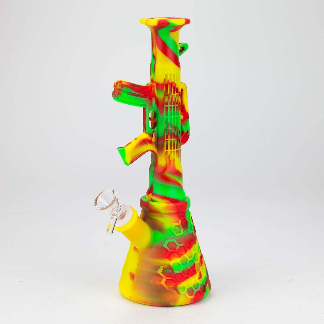 Fortune 11-½" Silicone AK-47 Bong-Assorted_1