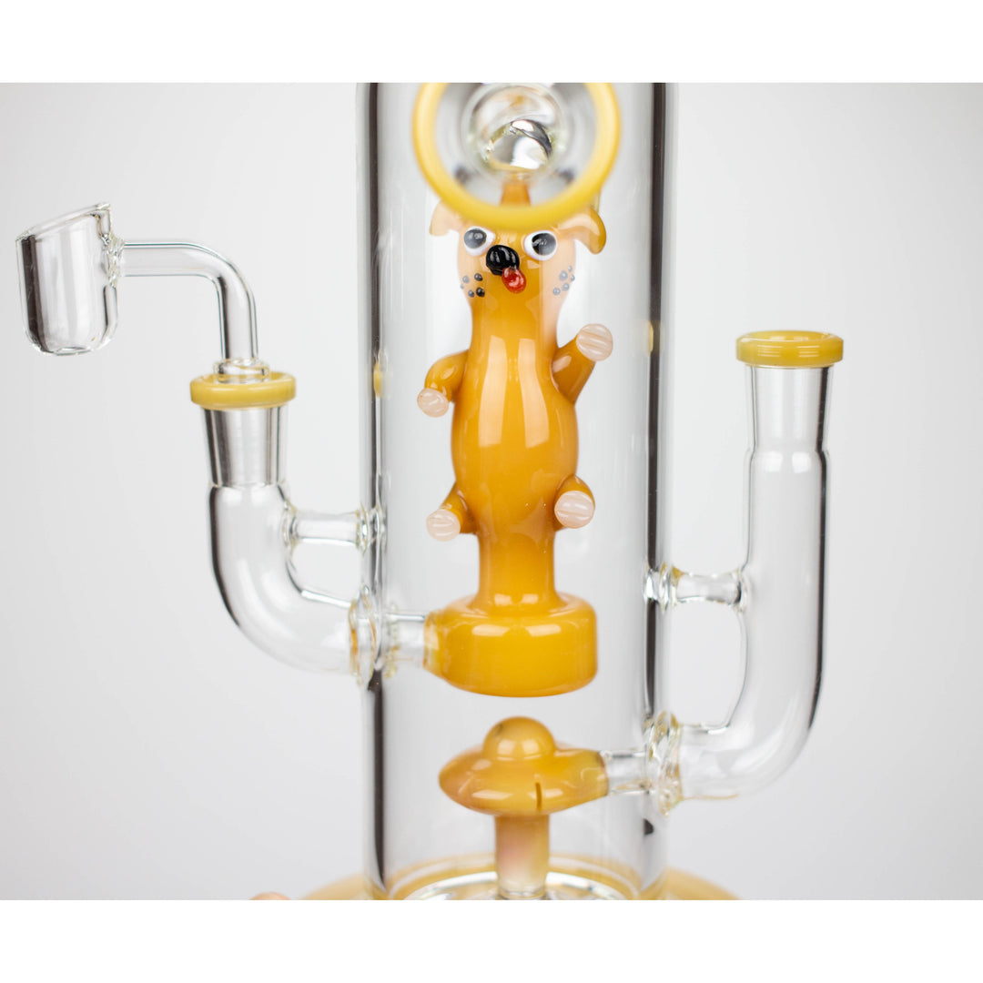 8.5" Double mouthpiece & Joint glass Water Pipes_6
