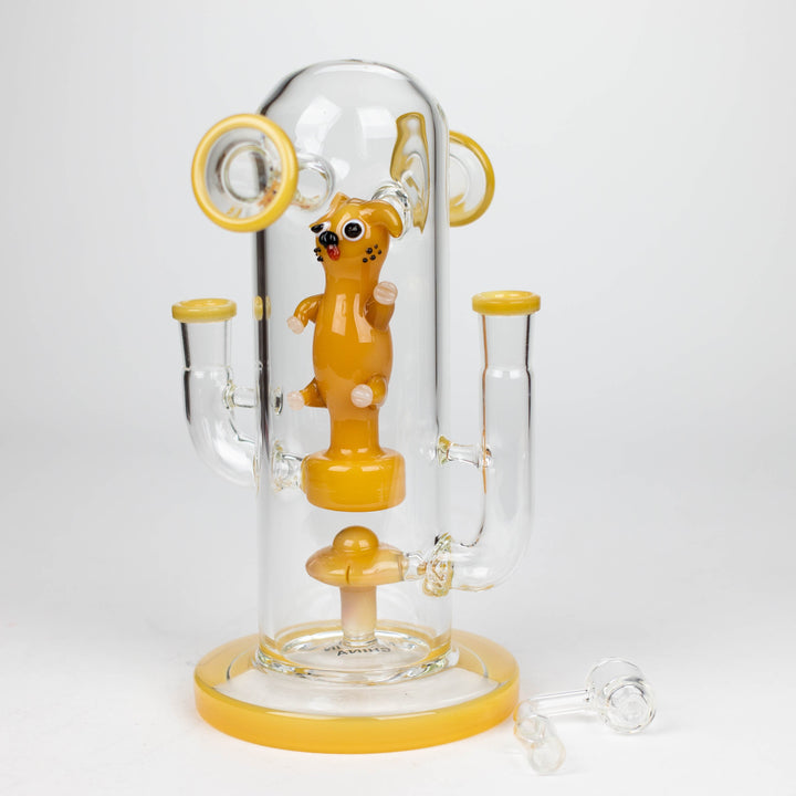 8.5" Double mouthpiece & Joint glass Water Pipes_5