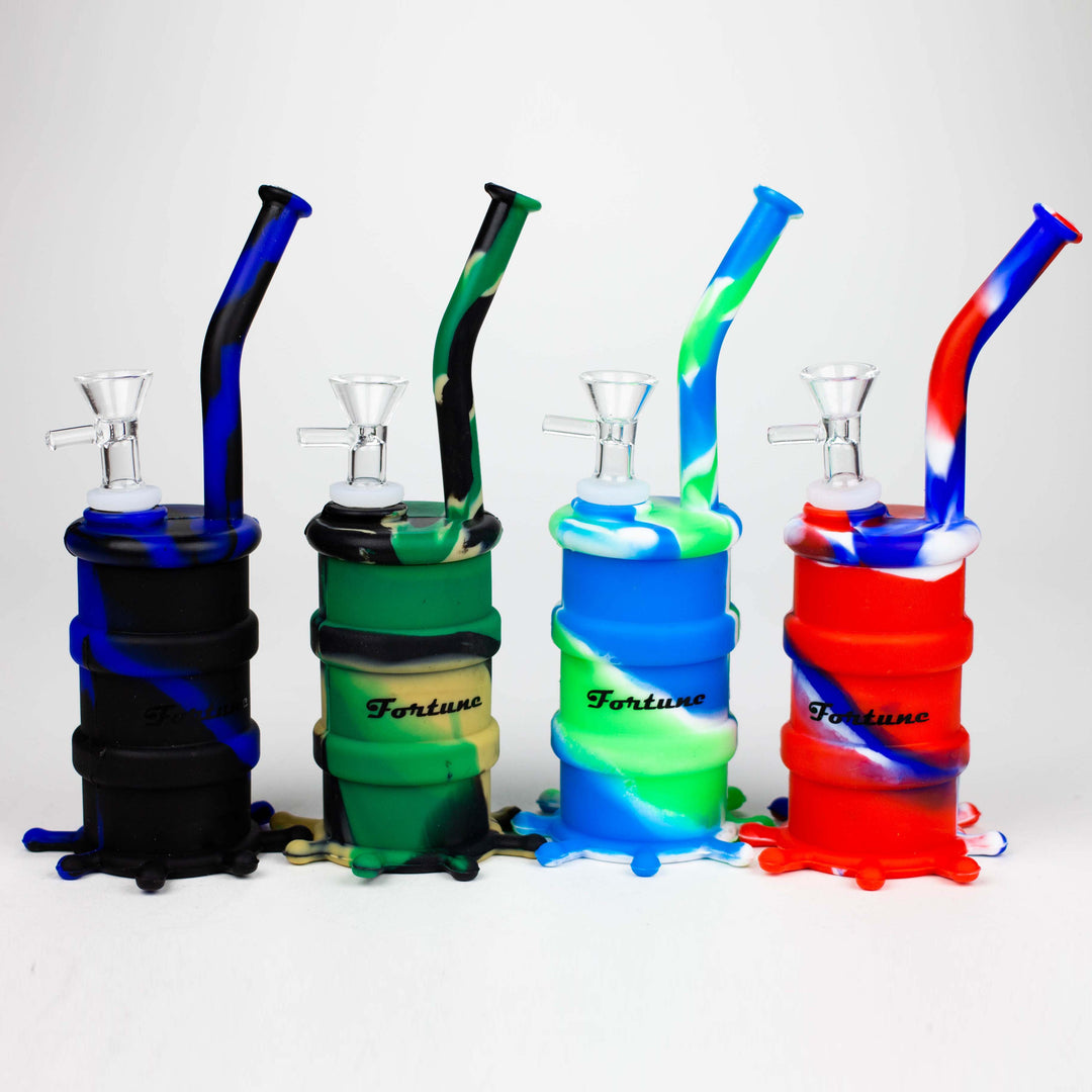 Fortune 8" Silicone Soda Water Pipes-Assorted_0