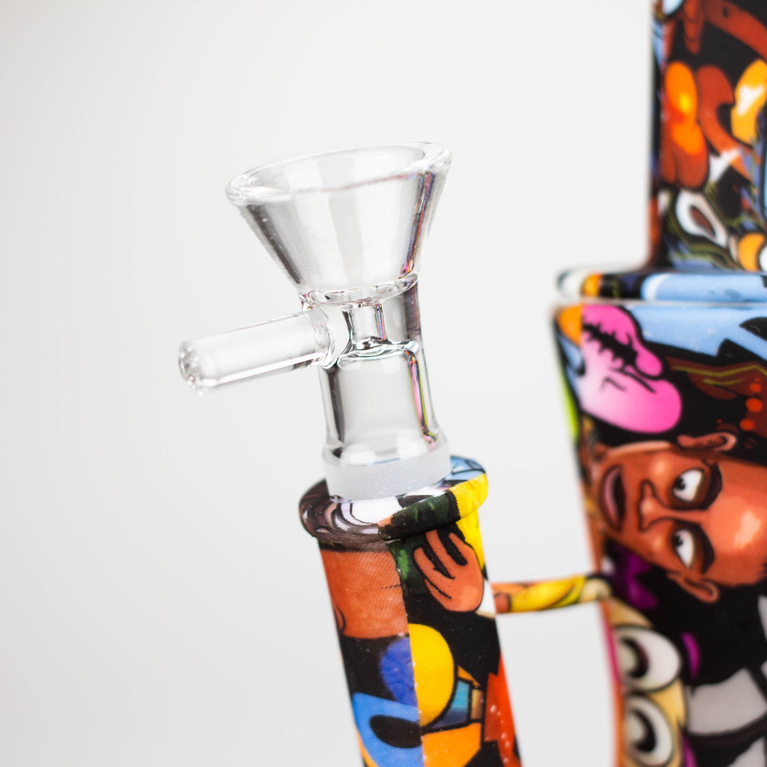 Fortune 8.5" Hydrographic Silicone Water Pipes-Assorted_4