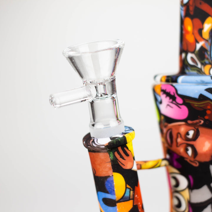 Fortune 8.5" Hydrographic Silicone Water Pipes-Assorted_4