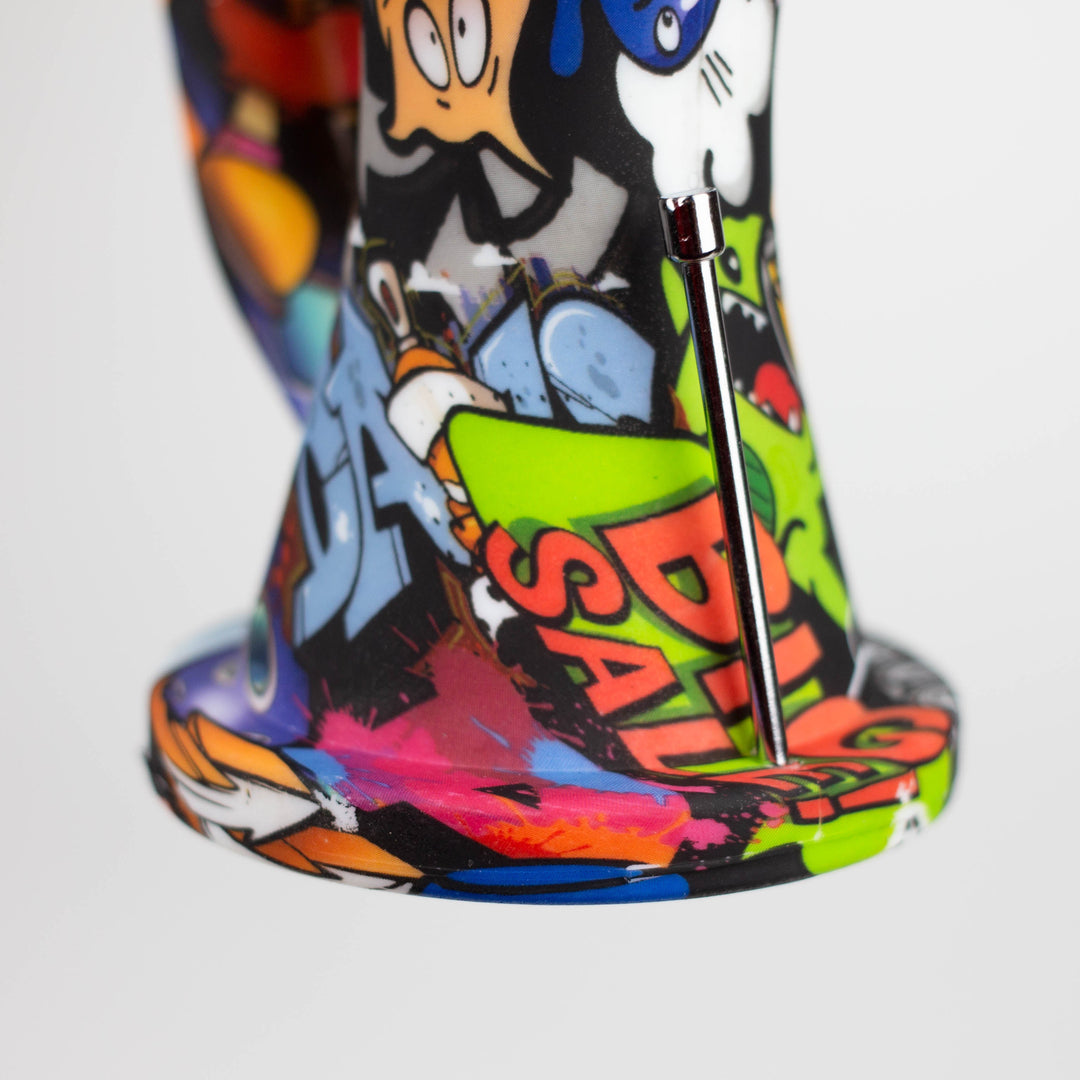 Fortune 8.5" Hydrographic Silicone Water Pipes-Assorted_5