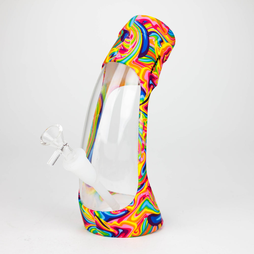 Fortune 9" Hydrographic Silicone and Glass Water Pipes-Assorted_1