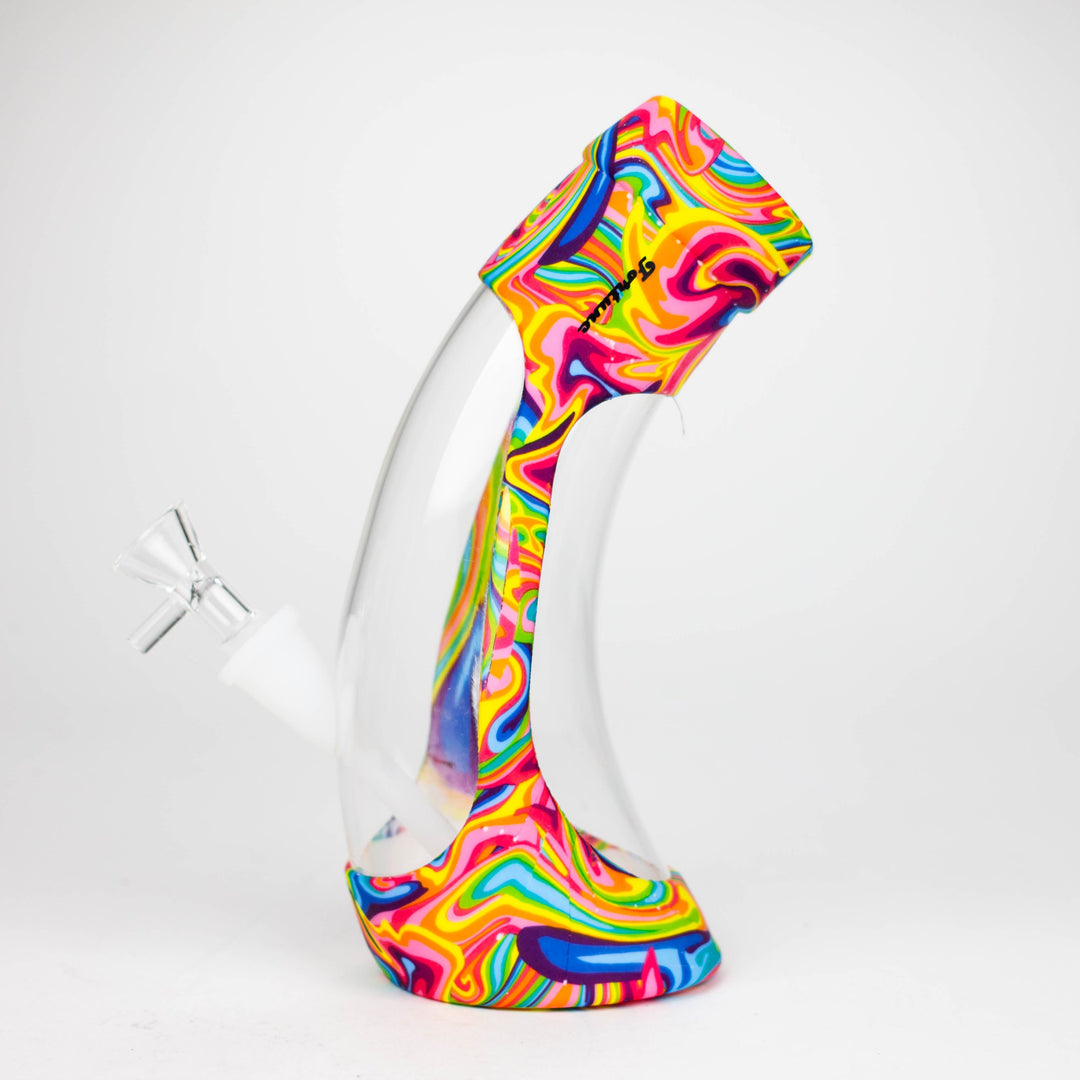 Fortune 9" Hydrographic Silicone and Glass Water Pipes-Assorted_2